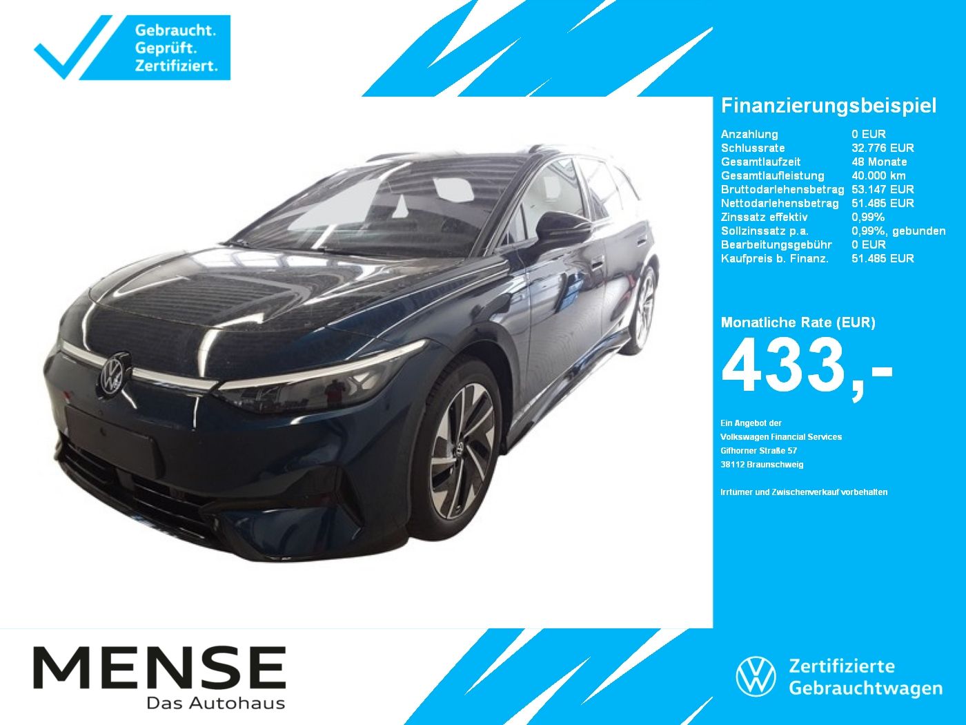Volkswagen ID.7 Tourer Pro |AHK|4xSHZG|Massage|Navi|ACC|h/k