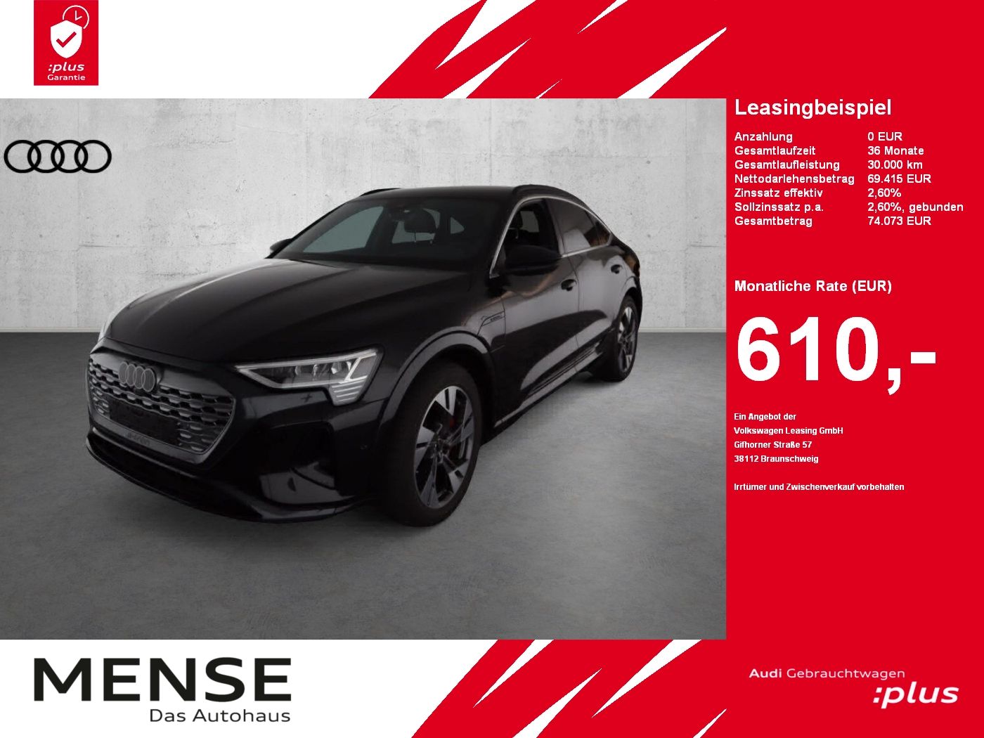 Audi Q8 e-tron Sportback 55 quattro S-Line |Matrix