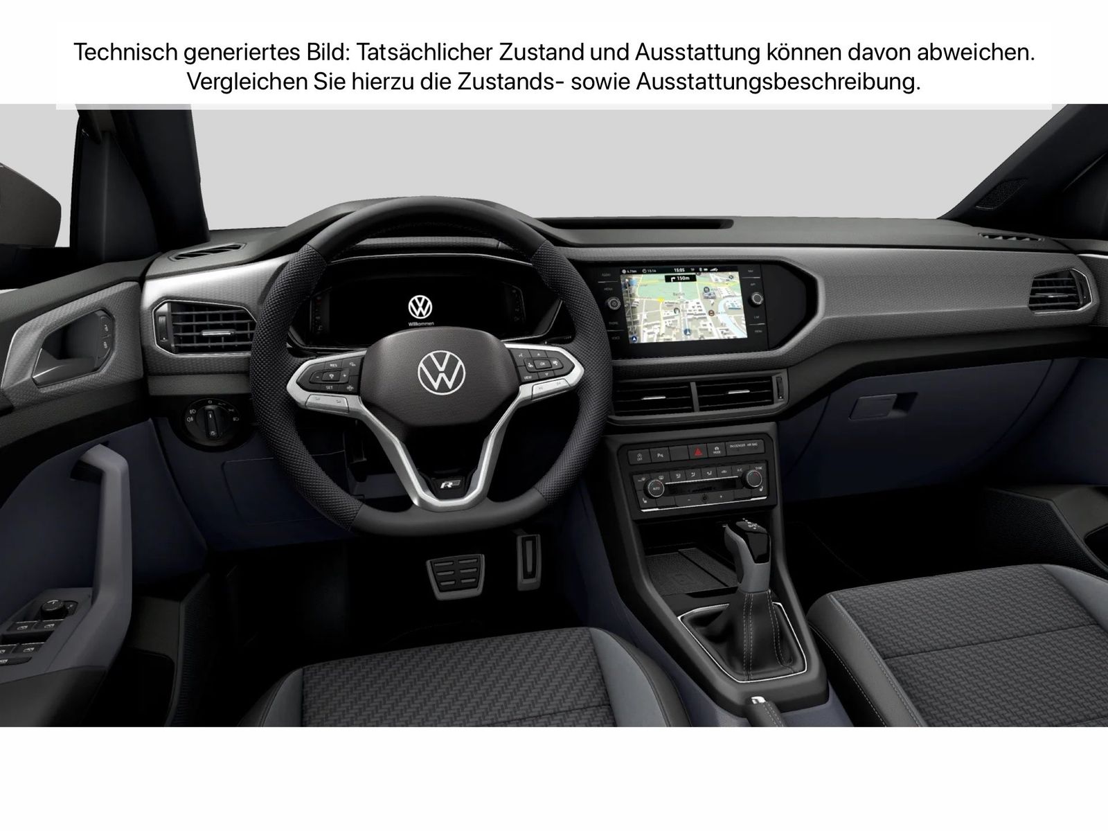Fahrzeugabbildung Volkswagen T-Cross Style 1.5TSI 110KW/150PS DSG Fahrschulwa - mit KI generiert/bearbeitet