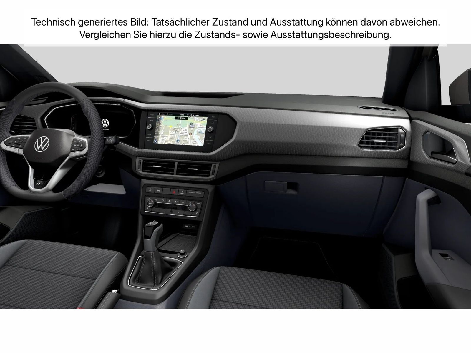 Fahrzeug autohaus mense Fahrzeugabbildung Volkswagen T-Cross Style 1.5TSI 110KW/150PS DSG Fahrschulwa - mit KI generiert/bearbeitet