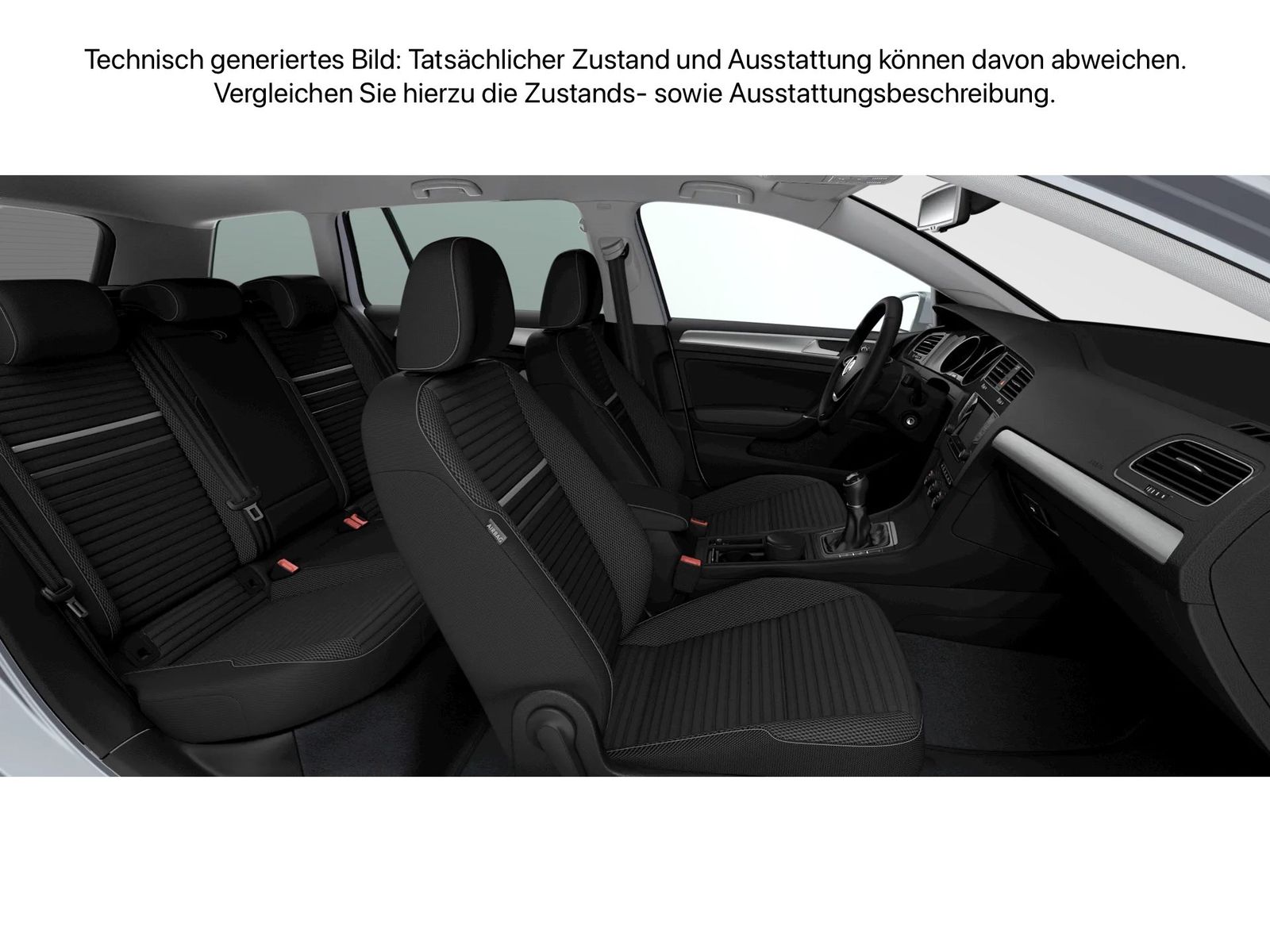 Fahrzeug autohaus mense Fahrzeugabbildung Volkswagen Golf Variant Comfortline 1.4l TSI 92kW 6-Gang LM - mit KI generiert/bearbeitet