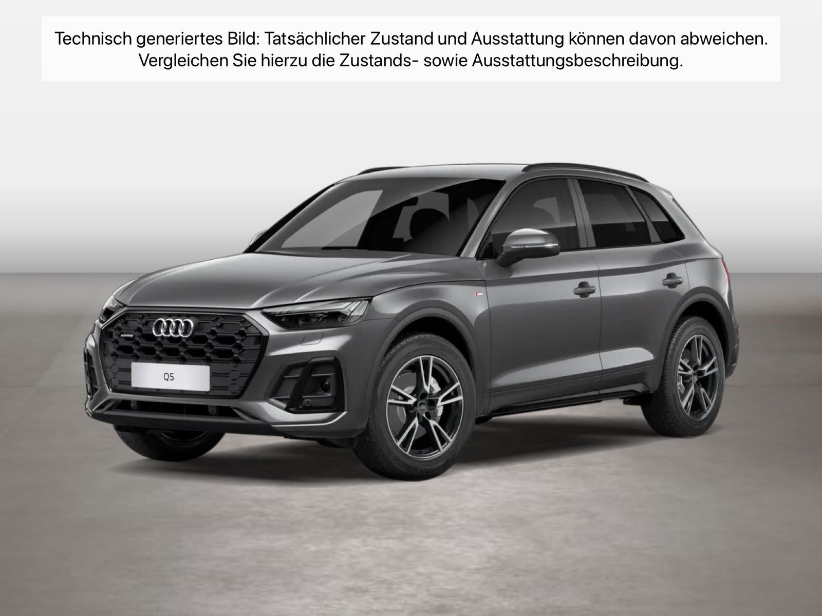 Fahrzeug autohaus mense Fahrzeugabbildung Audi Q5 40 TDI quattro S tronic S line Matrix CarPlay - mit KI generiert/bearbeitet