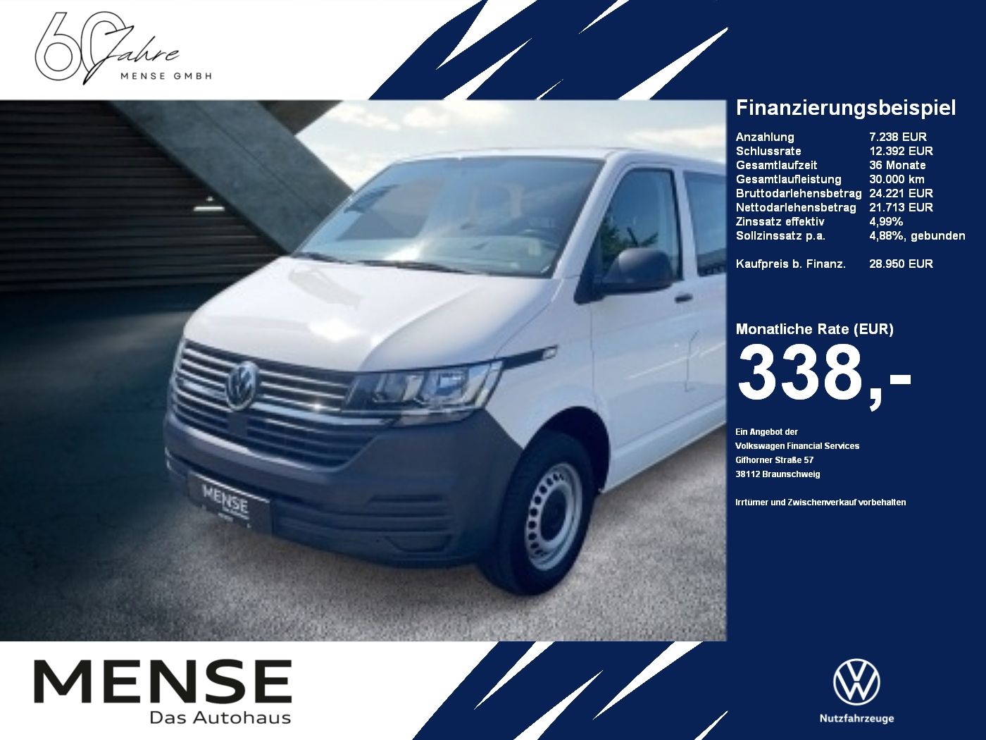 Volkswagen T6.1 Transporter Kasten Plus 2.0 TDI Trendline L