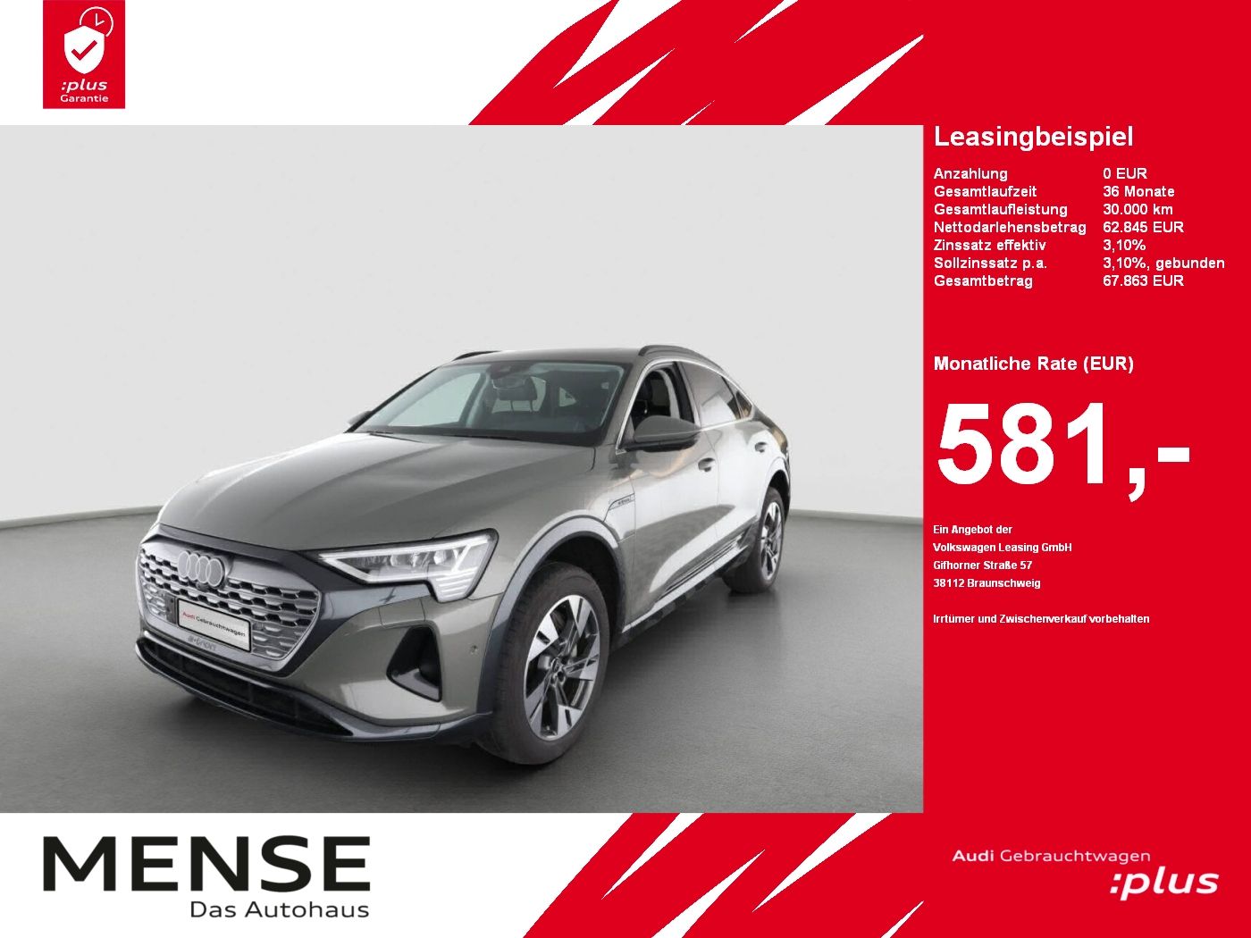 Audi Q8 e-tron Sportback 55 quattro advanced |Luft