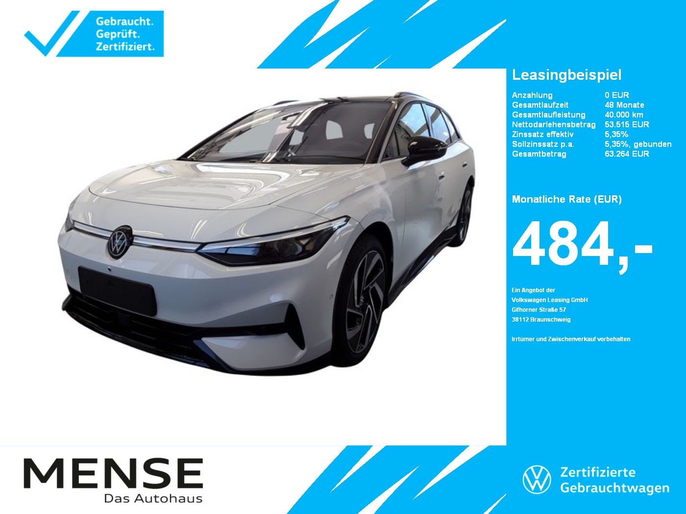 Volkswagen ID.7 Tourer Pro S |AHK|4xSHZG|Massage|Navi|ACC