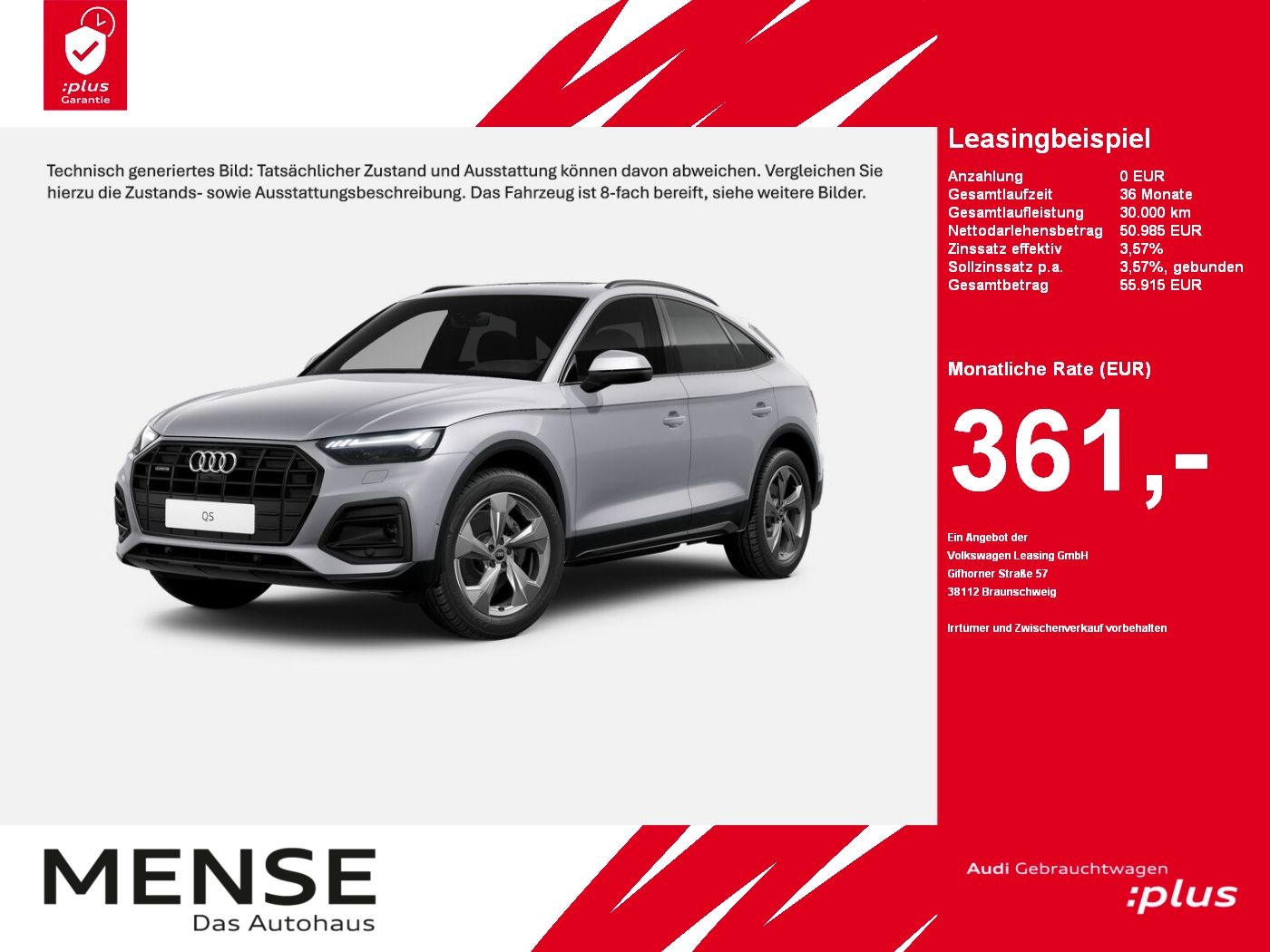 Audi Q5 Sportback 45 TFSI quattro S tronic Advanced