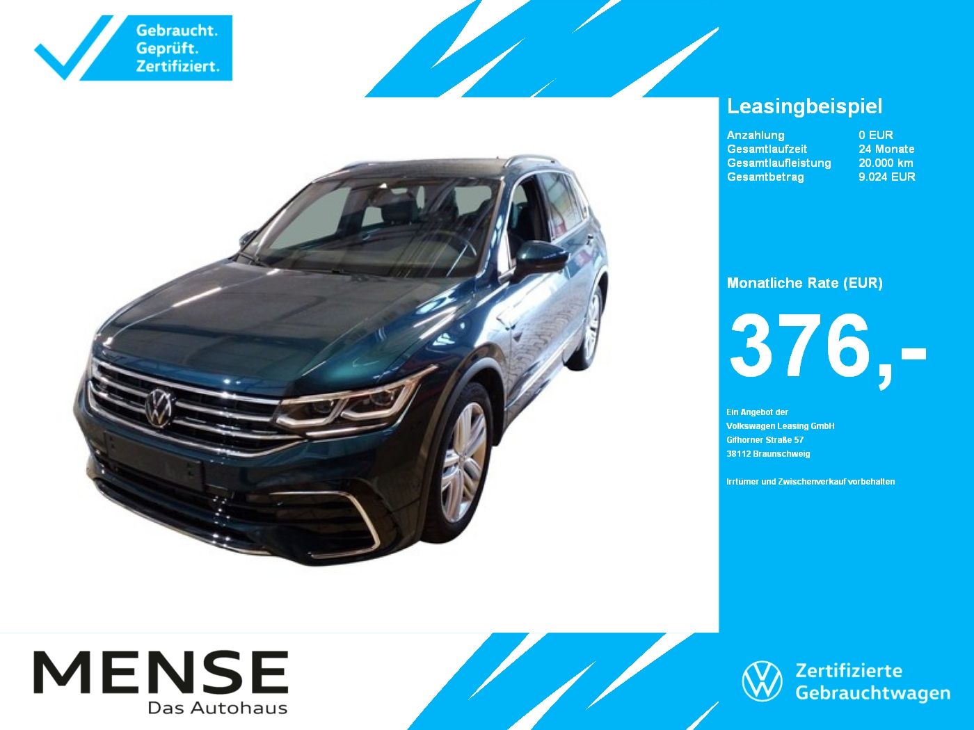 Volkswagen Tiguan 2.0TDI DSG 4-motion R-Line |AHK|Matrix|LM