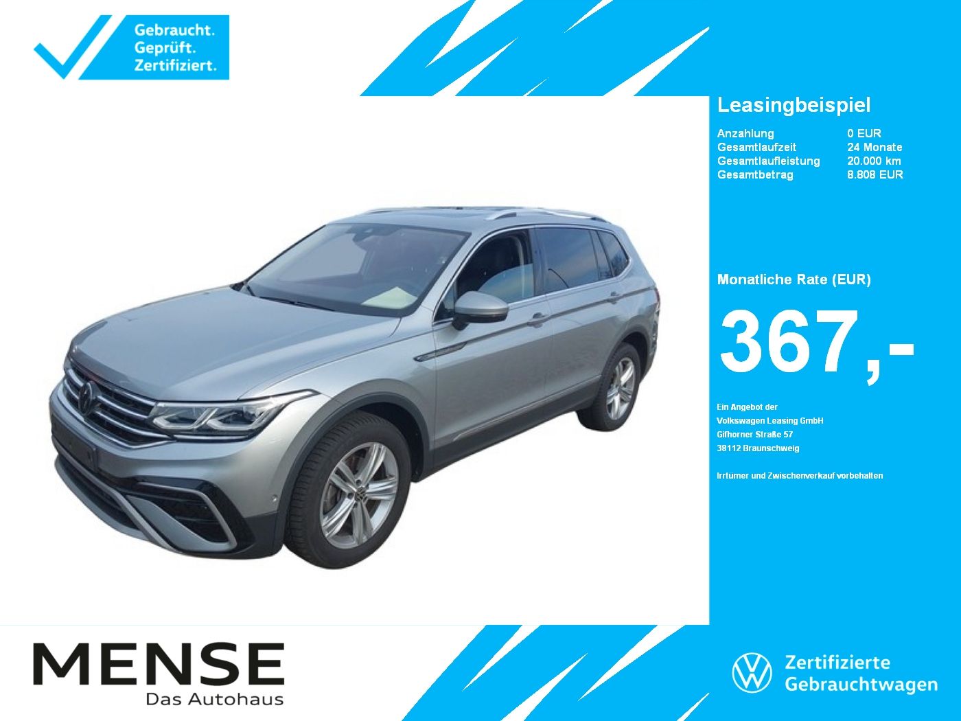 Volkswagen Tiguan Allspace 2.0TDI DSG 4-motion Elegance |LM