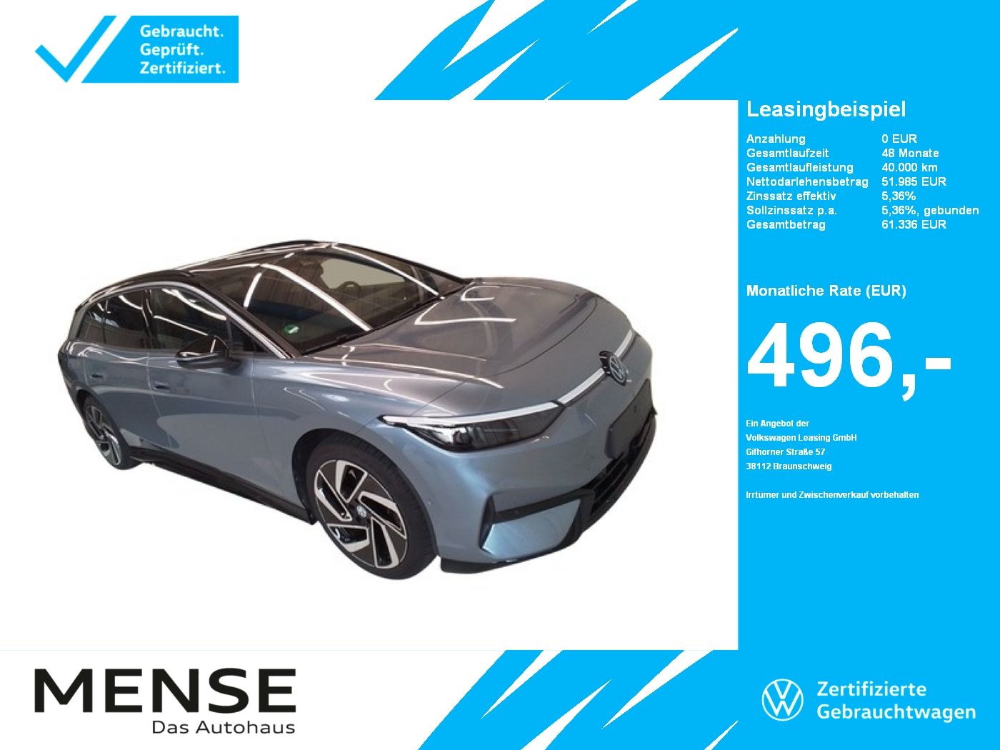 Volkswagen ID.7 Tourer Pro |AHK|Pano|Navi|ACC|CarPlay|HUD