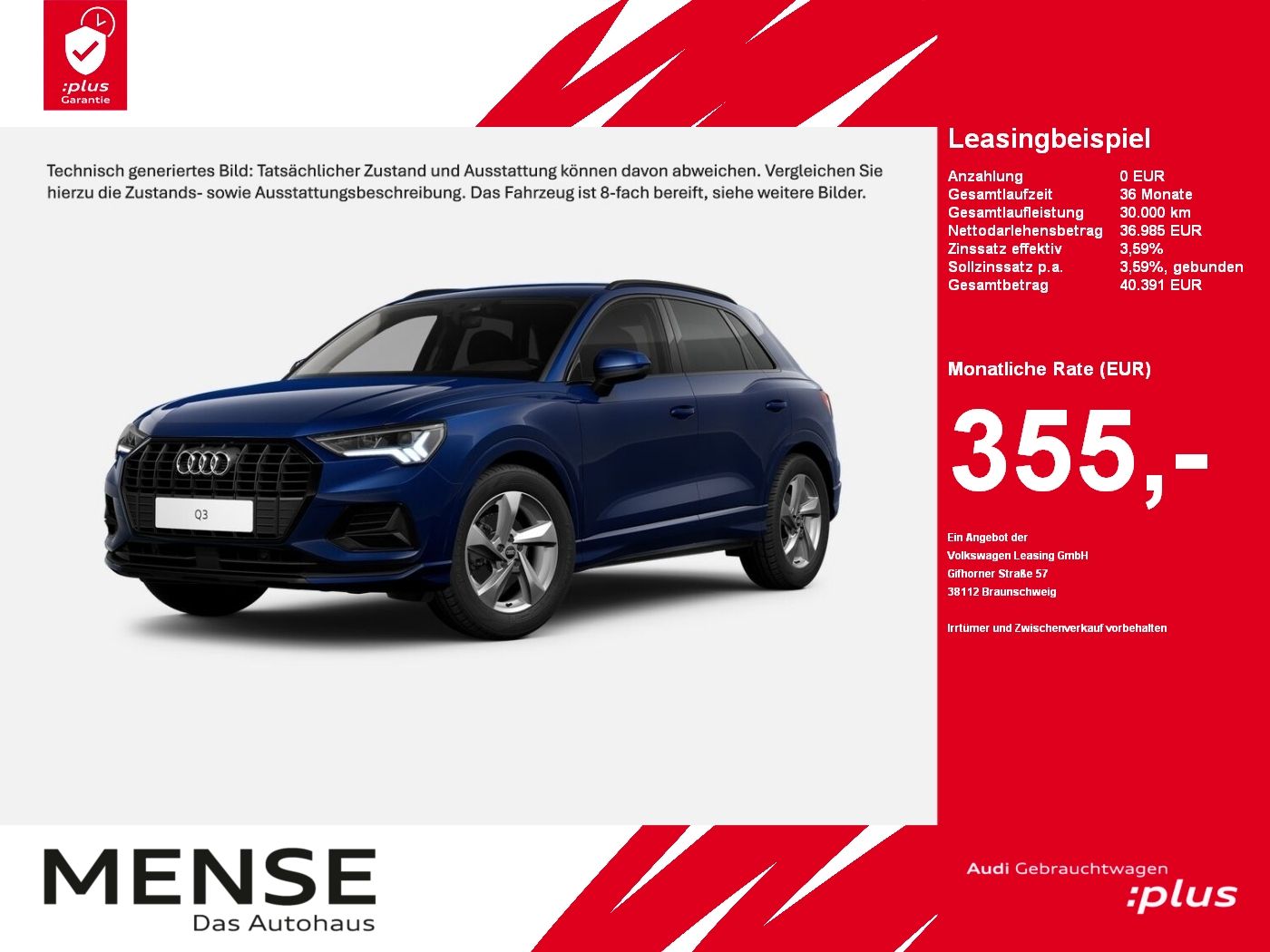 Audi Q3 35 TFSI S tronic advanced CarPlay|AHK|ACC|LED