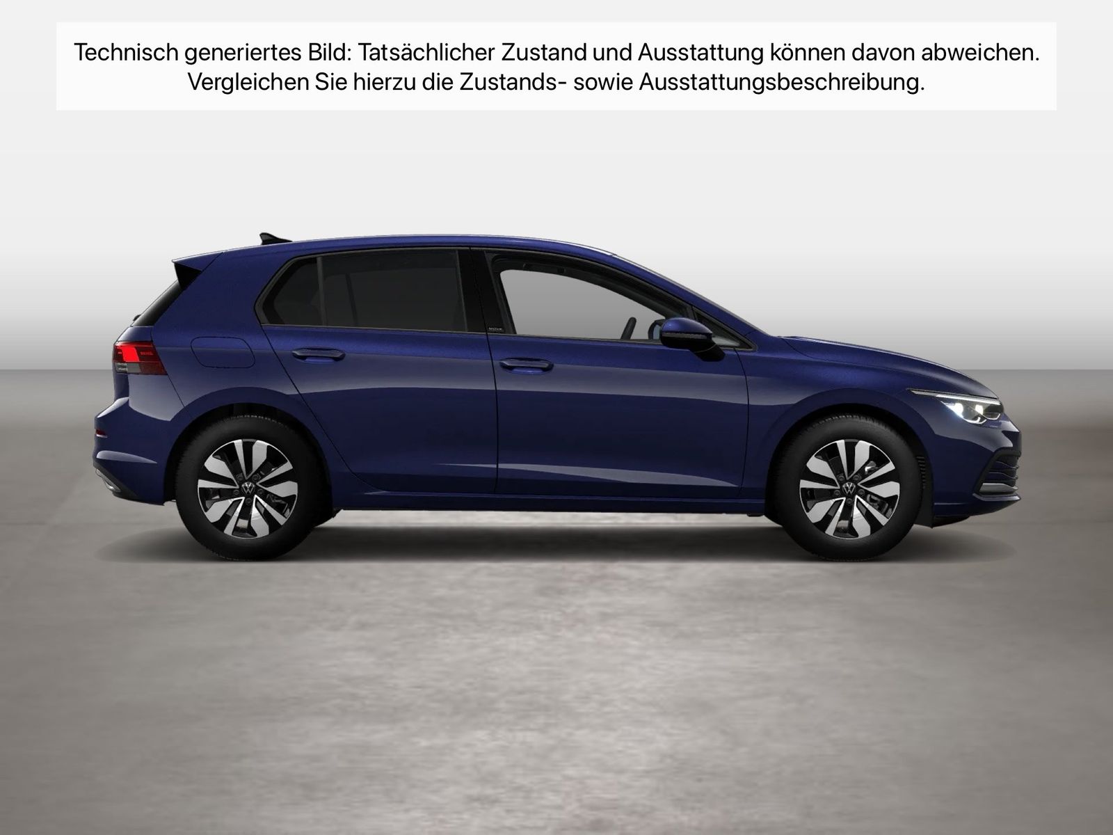 Fahrzeugabbildung Volkswagen Golf VIII 2.0 TDI Move CarPlay LED Navi VirtualC - mit KI generiert/bearbeitet