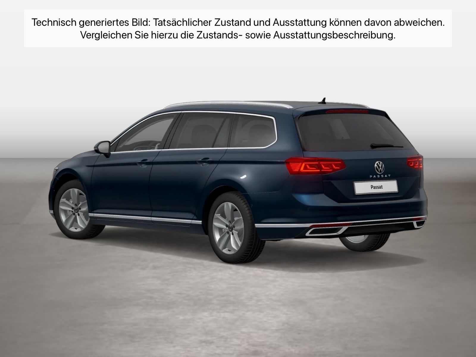 Fahrzeugabbildung Volkswagen Passat Variant 2.0TDI DSG Elegance R-Line IQ.Lig - mit KI generiert/bearbeitet
