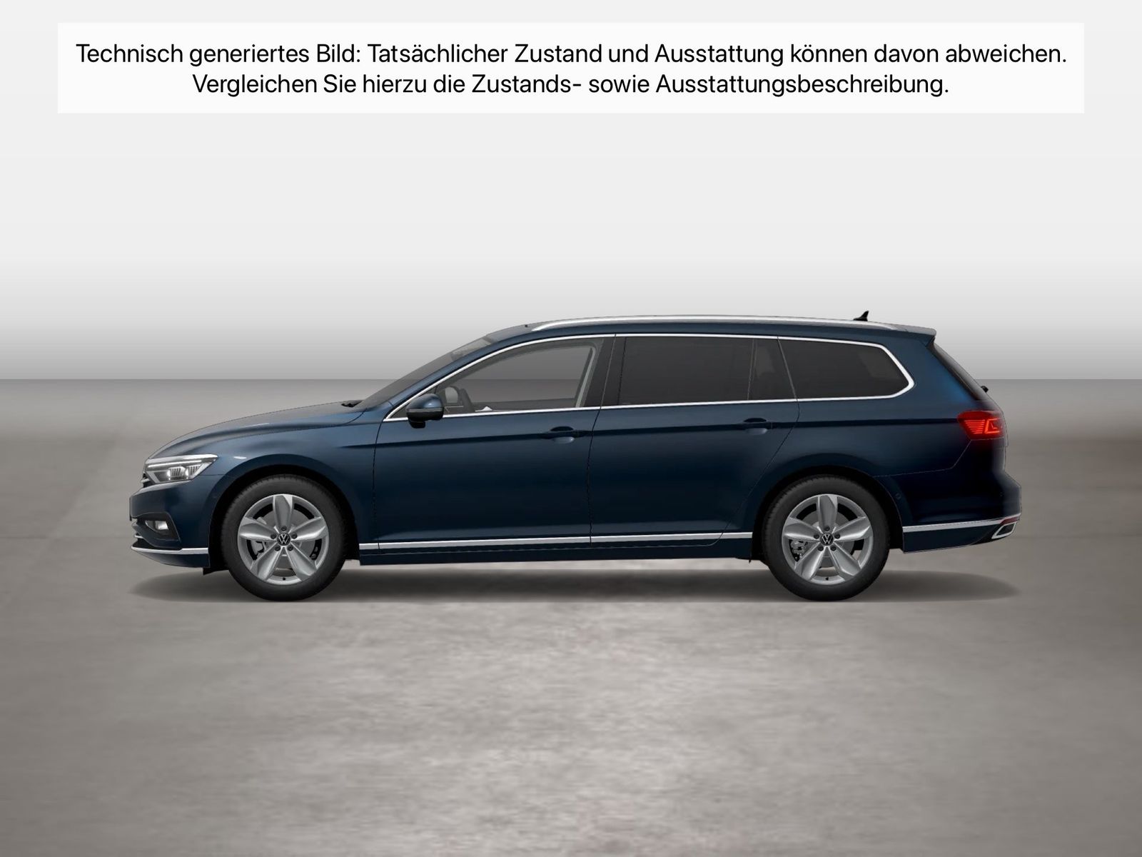 Fahrzeugabbildung Volkswagen Passat Variant 2.0TDI DSG Elegance R-Line IQ.Lig - mit KI generiert/bearbeitet