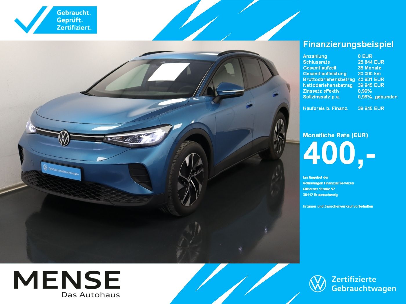 Volkswagen ID.4 Move CarPlay|AHK|ACC|LED|Navi|Akustikglas