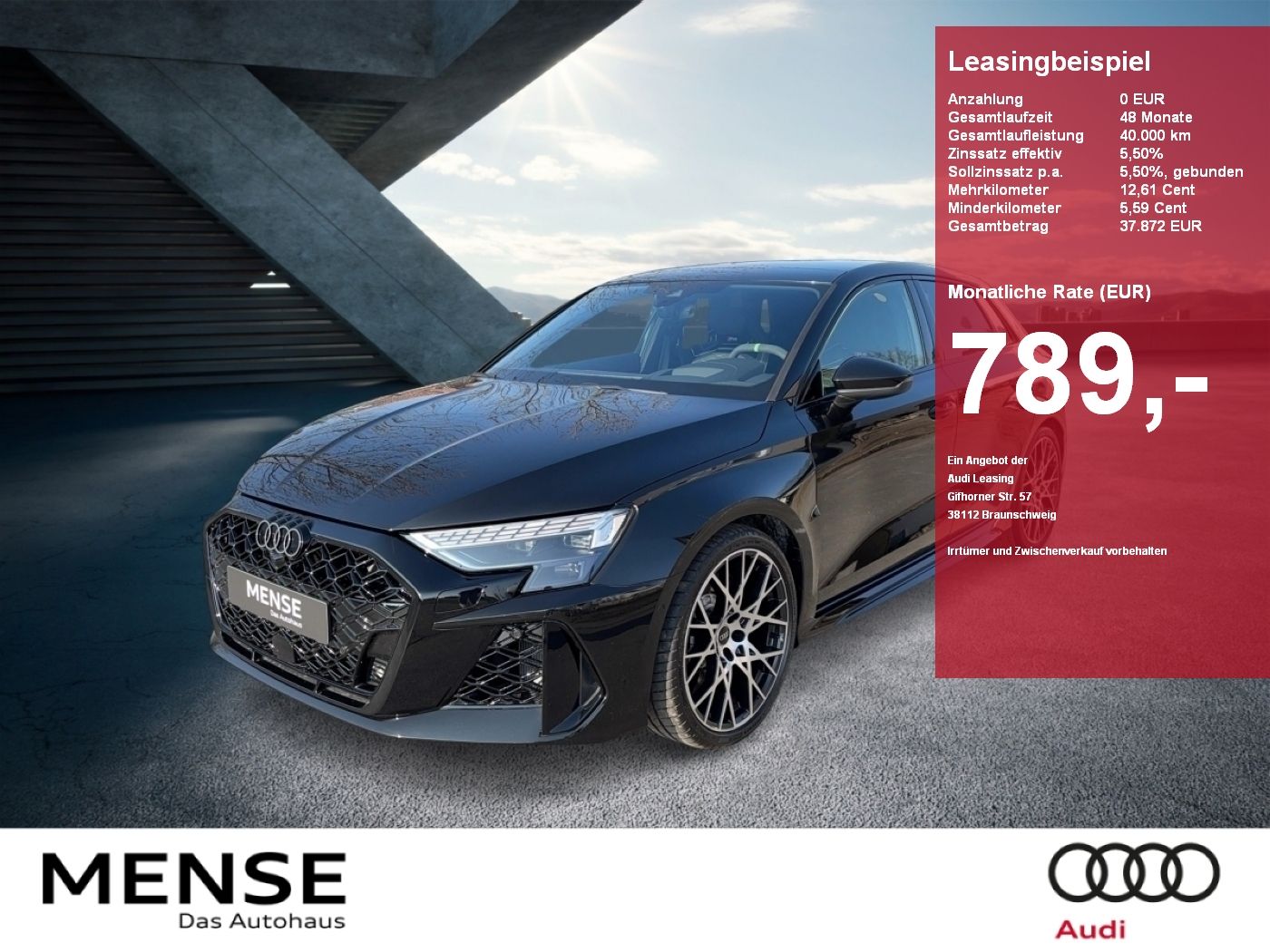 Audi RS 3 Sportback S tronic |Matrix|Pano|Schalensitz