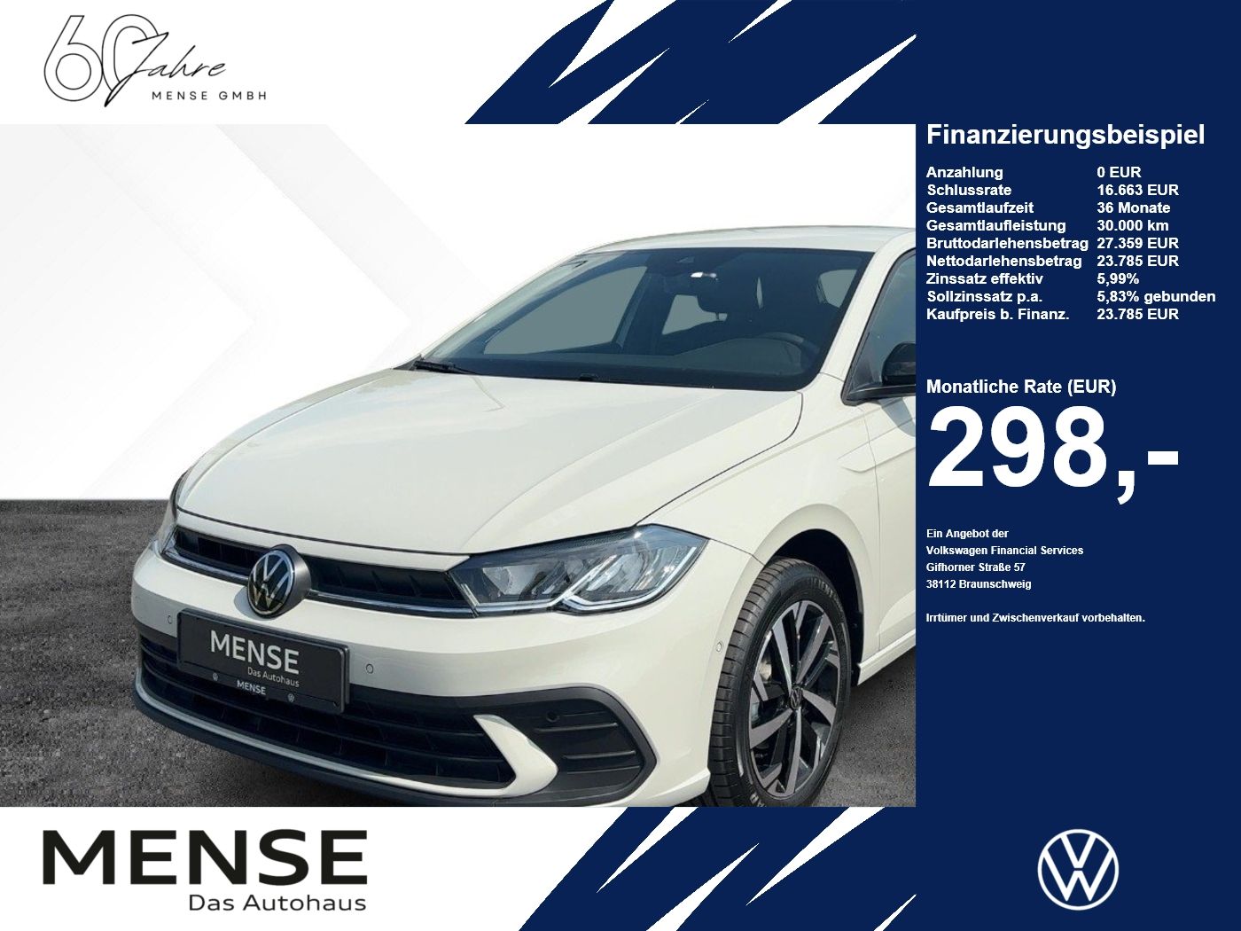 Fahrzeuge Nutzfahrzeuge/Camping autohaus mense Volkswagen Polo ENERGY 1.0 l TSI OPF 5-Gang Navi KameraSHZG - mit KI generiert/bearbeitet