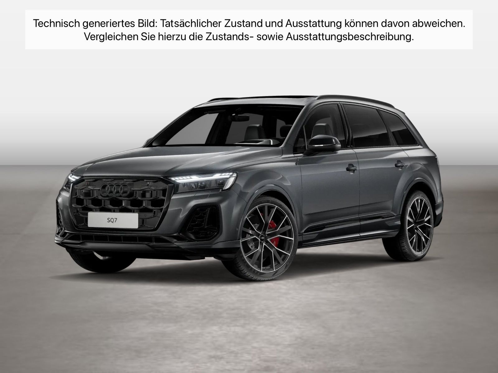 Fahrzeug autohaus mense Fahrzeugabbildung Audi SQ7 TFSI 373(507) tiptronic Matrix AHK HUD Luft - mit KI generiert/bearbeitet