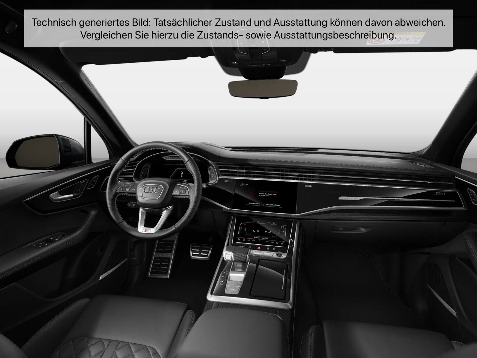 Fahrzeug autohaus mense Fahrzeugabbildung Audi SQ7 TFSI 373(507) tiptronic Matrix AHK HUD Luft - mit KI generiert/bearbeitet