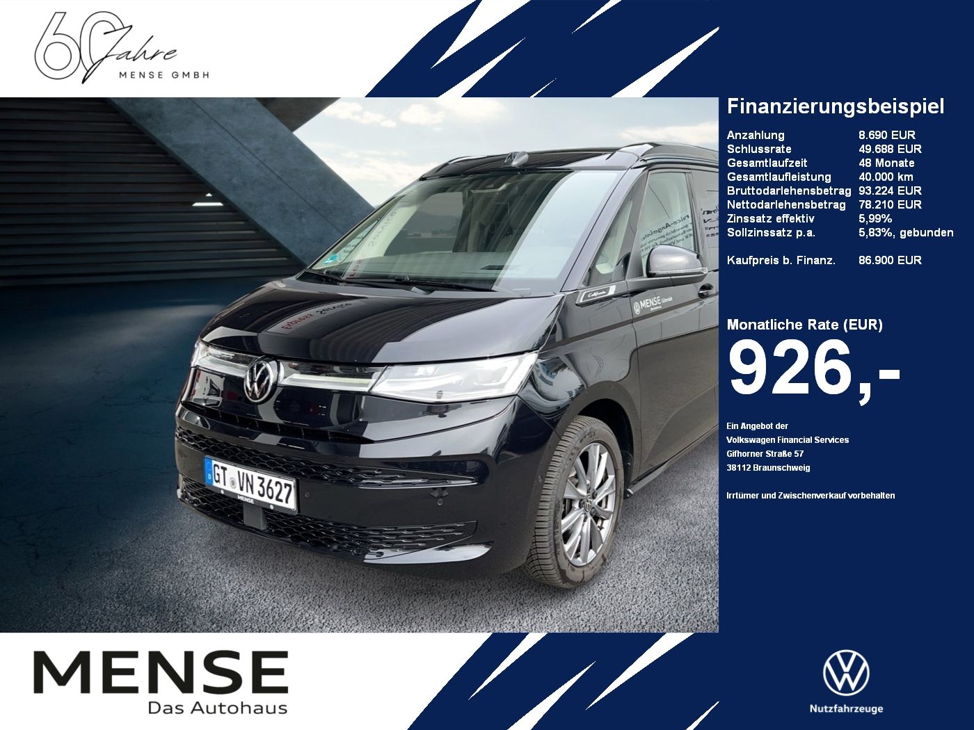 Volkswagen T7 California Ocean 2.0 l TDI SCR 110 kW Getrieb