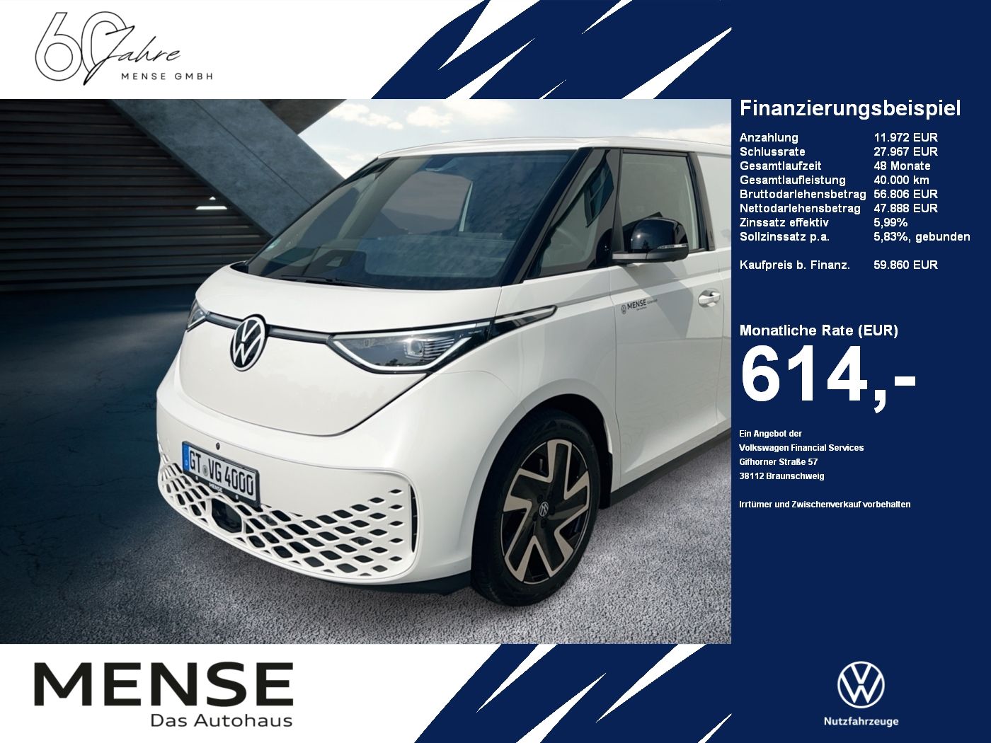 Volkswagen ID. Buzz Cargo Pro 4MOTION Motor: 79 kWh Getrieb