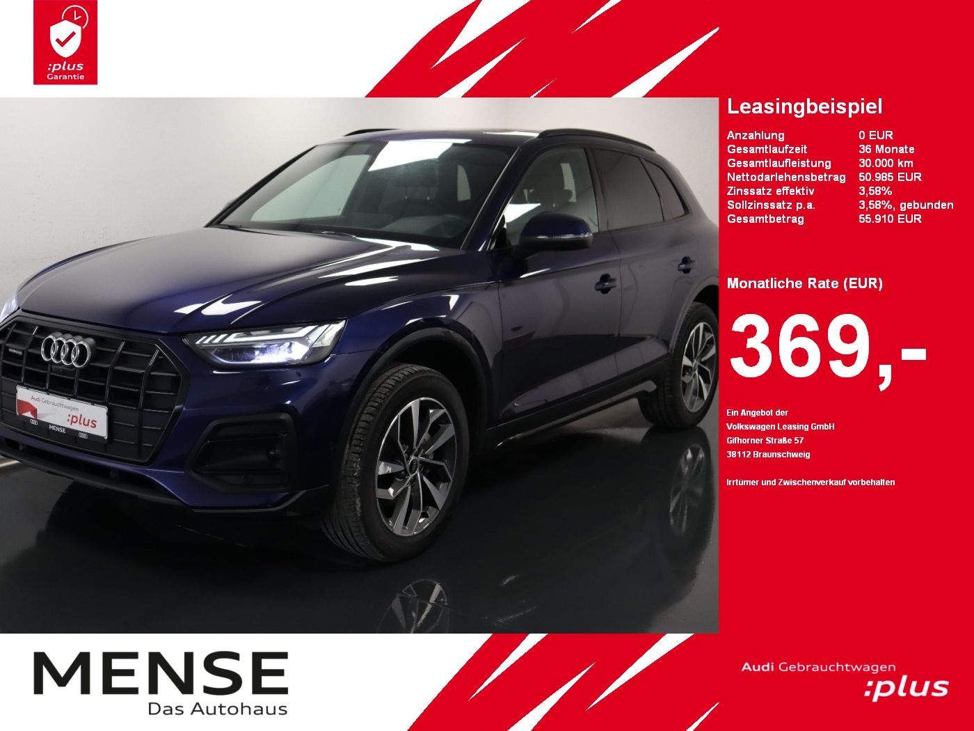 Audi Q5 45 TFSI quattro S tronic advanced Matrix|AHK