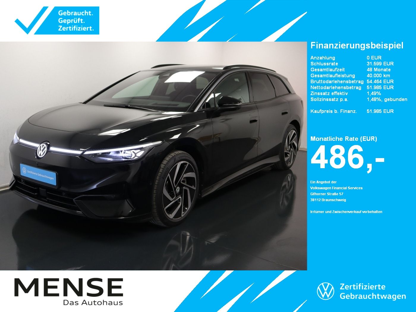 Volkswagen ID.7 Tourer Pro |AHK|4xSHZG|Massage|Navi|ACC|h/k