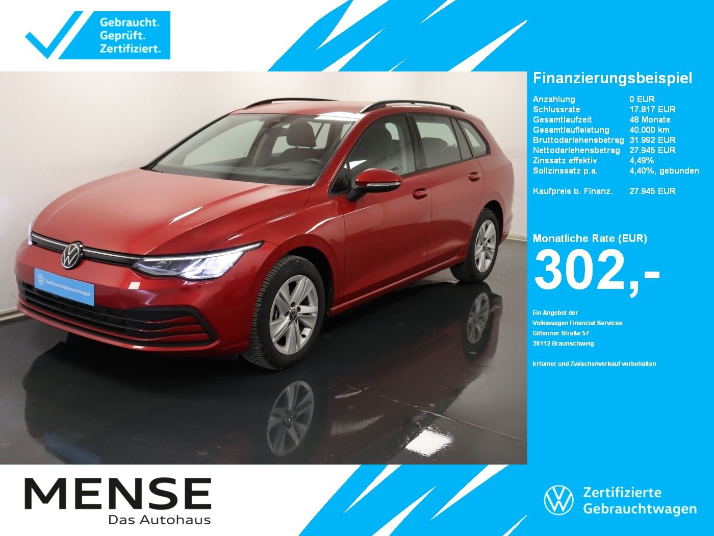 Volkswagen Golf VIII Variant 2.0TDI DSG Life CarPlay|AHK|LM