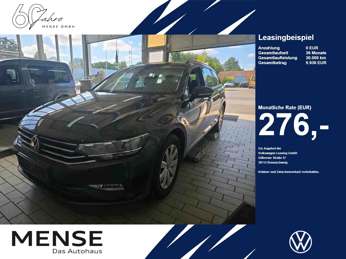 Fahrzeugabbildung Volkswagen Passat Variant 2.0TDI DSG CarPlay ACC LED Navi - mit KI generiert/bearbeitet