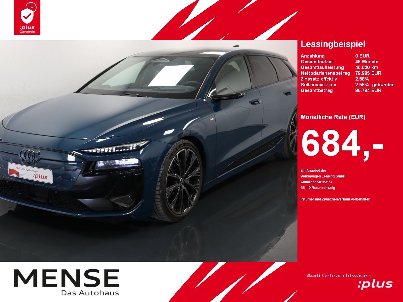 Audi A6 Avant e-tron performance S line Edition One