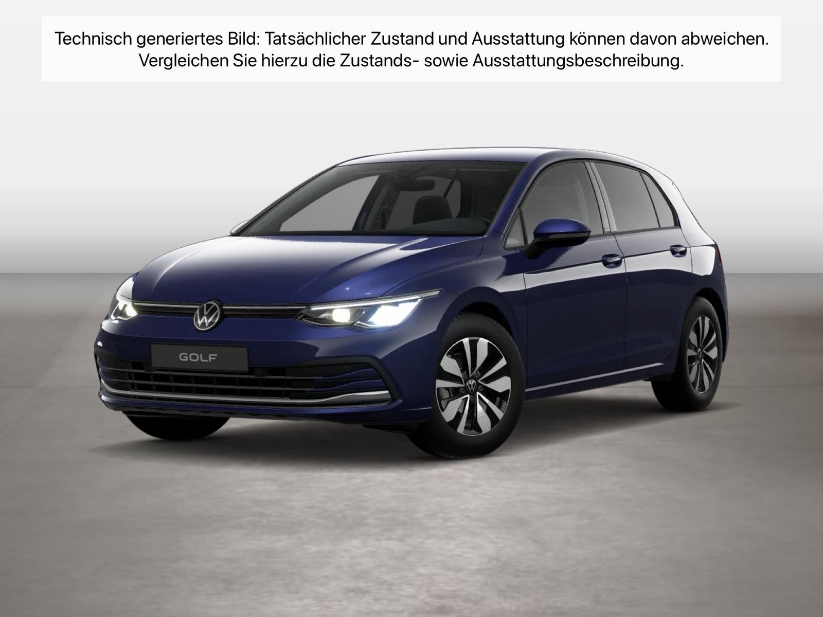 Fahrzeug autohaus mense Fahrzeugabbildung Volkswagen Golf 2.0 TDI Move CarPlay AHK LED Navi KlimaA - mit KI generiert/bearbeitet