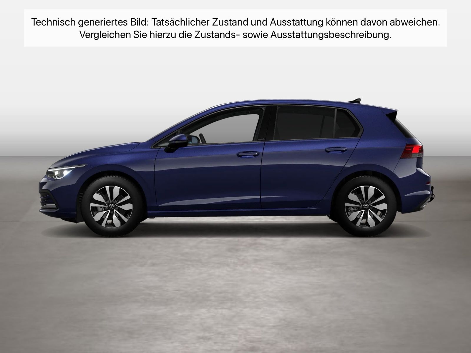Fahrzeug autohaus mense Fahrzeugabbildung Volkswagen Golf 2.0 TDI Move CarPlay AHK LED Navi KlimaA - mit KI generiert/bearbeitet