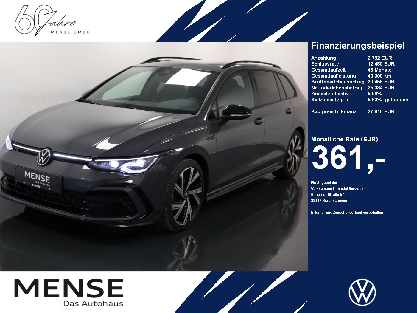 Volkswagen Golf VIII Variant 2.0TDI DSG R-Line Black Style