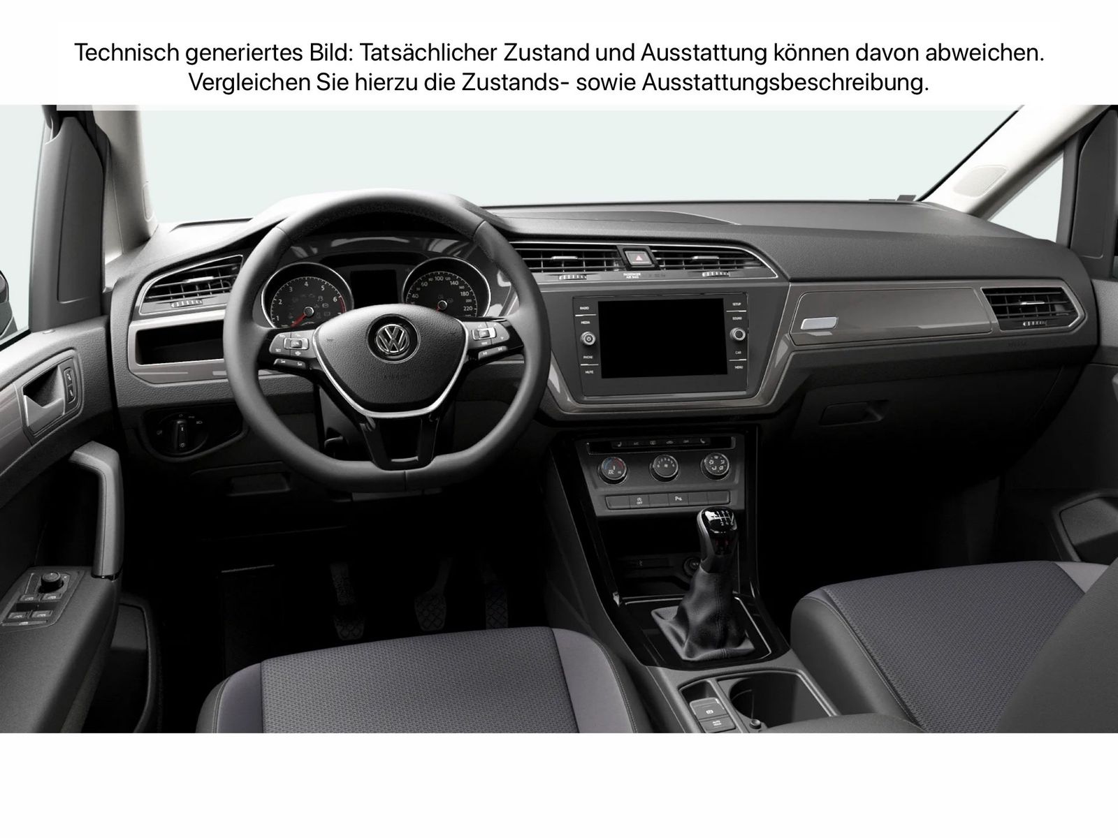 Fahrzeugabbildung Volkswagen Touran 1.5 TSI Trendline PDC SHZG WinterPaket - mit KI generiert/bearbeitet