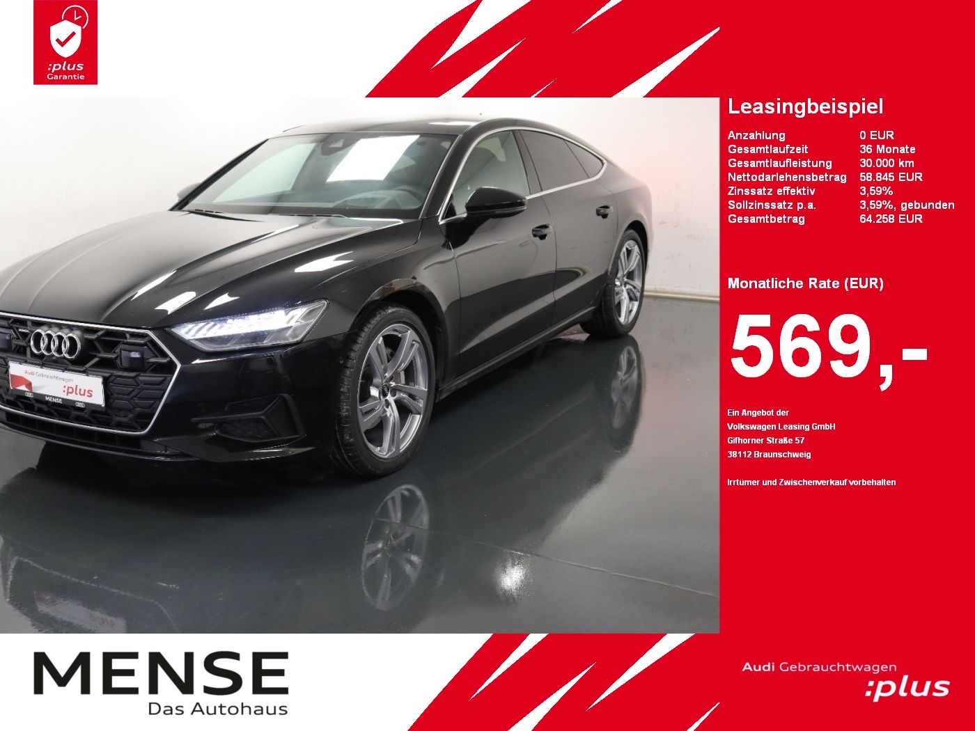 Audi A7 Sportback 45 TDI quattro S tronic Matrix|AHK