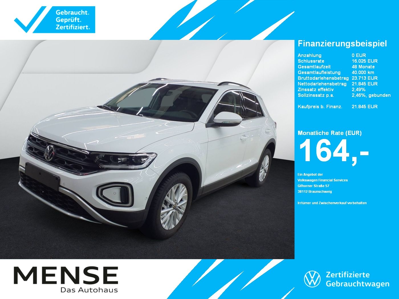 Volkswagen T-Roc 1.0 TSI Life CarPlay|LED|Navi|VirtualCP|LM