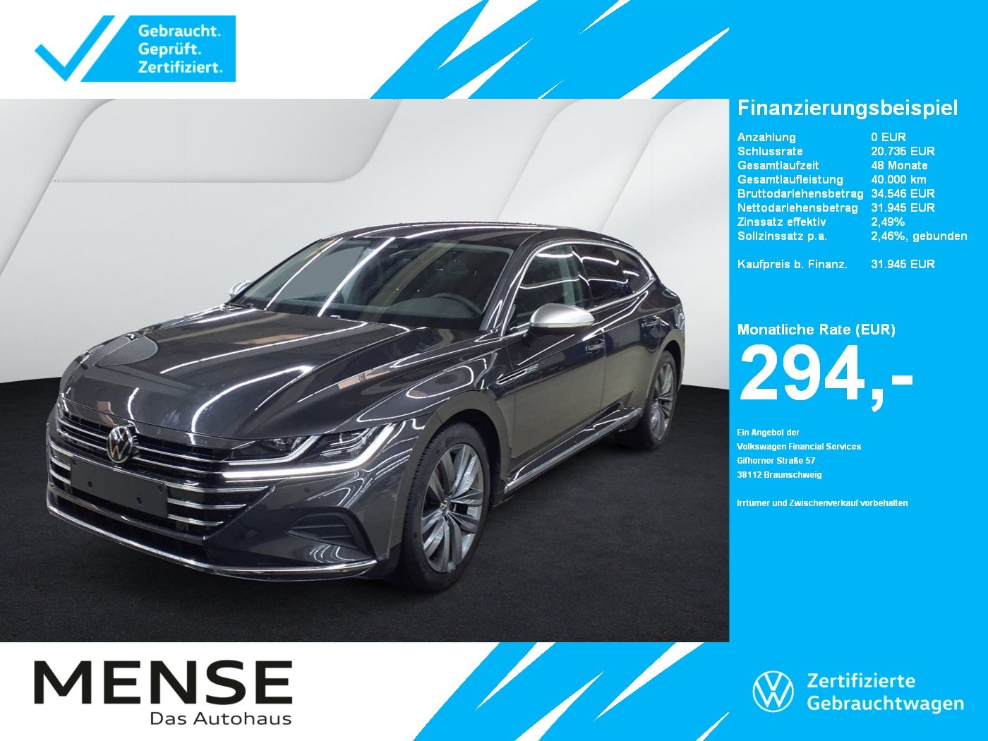 Volkswagen Arteon Shootingbrake 2.0TDI DSG Elegance CarPlay