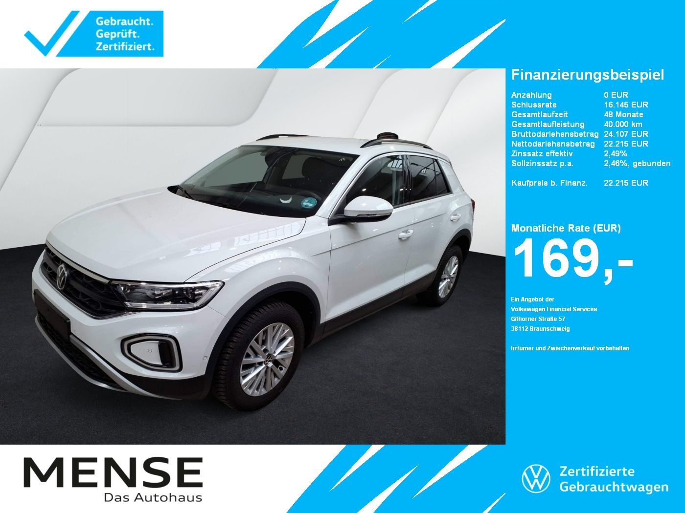 Volkswagen T-Roc 1.0TSI Life CarPlay|LED|Navi|VirtualCP|PDC