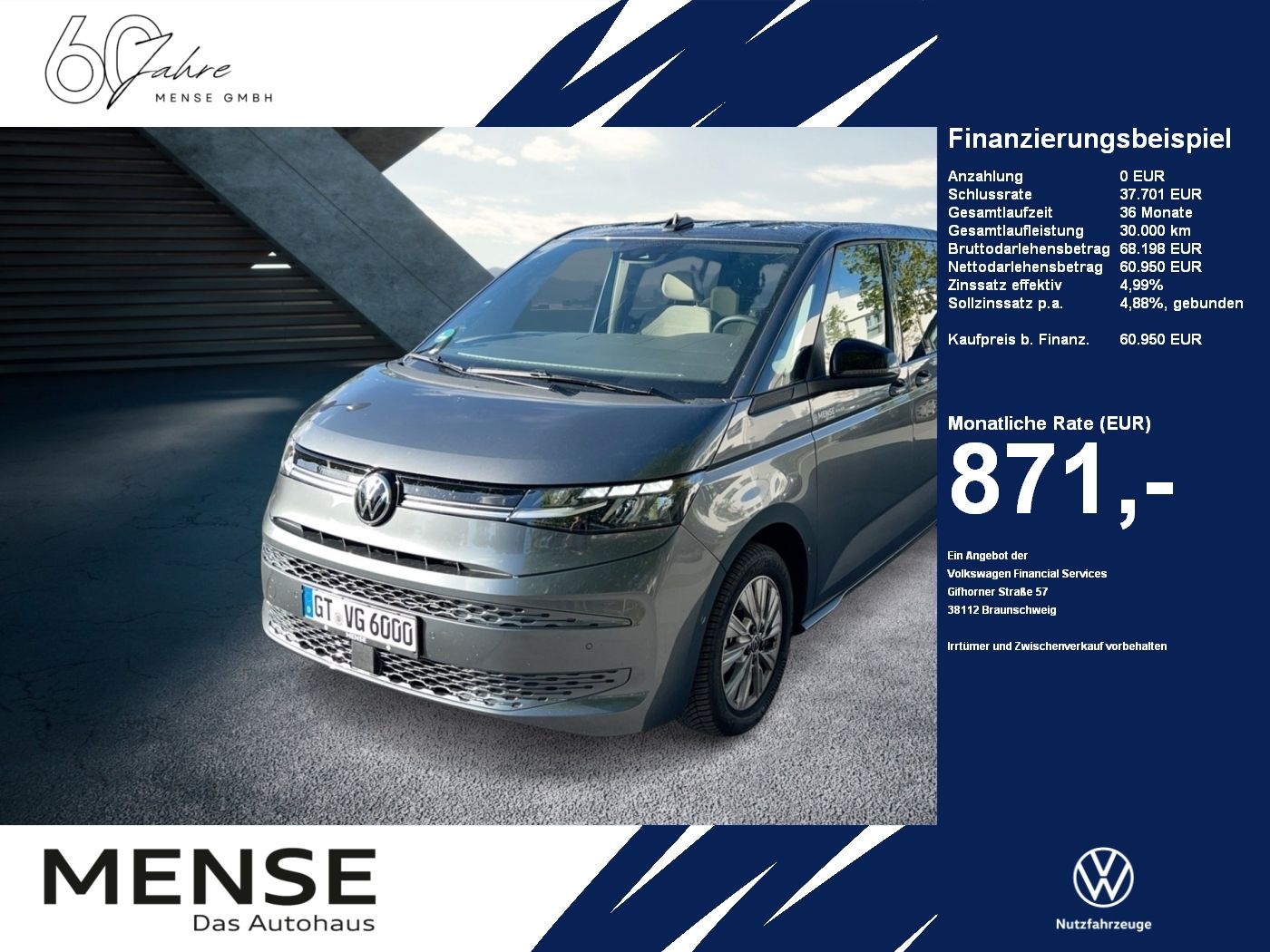 Fahrzeuge PKW autohaus mense Volkswagen Multivan Life 2.0 l TDI 110 kW LÜ DSG