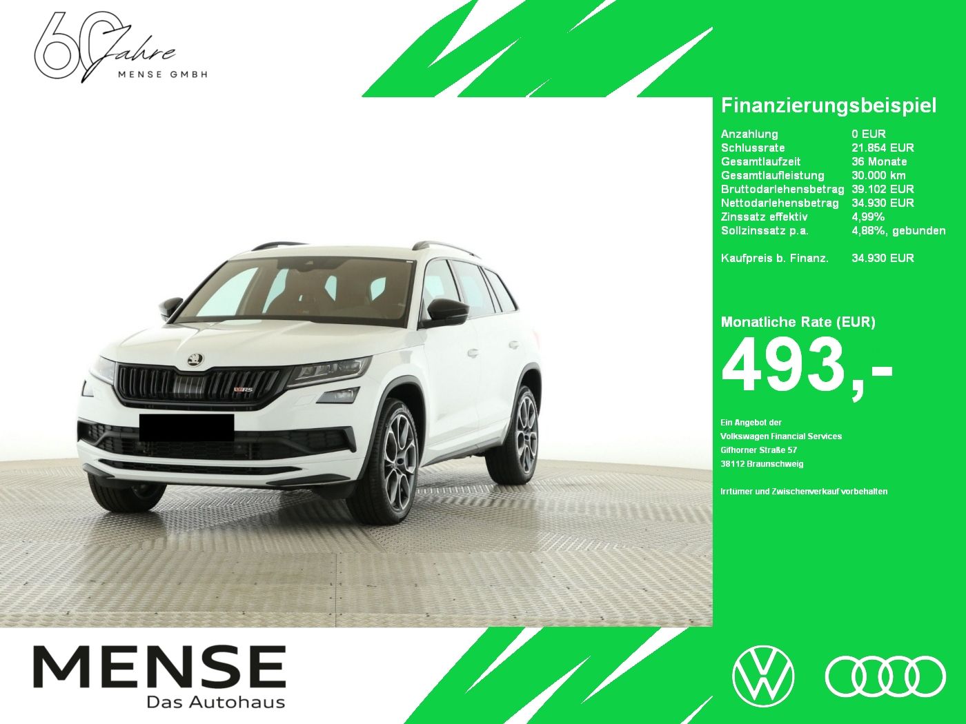 SKODA Kodiaq Kodiaq RS 2.0l Bi-TDI 4x4 176kW 7-Gang-DS