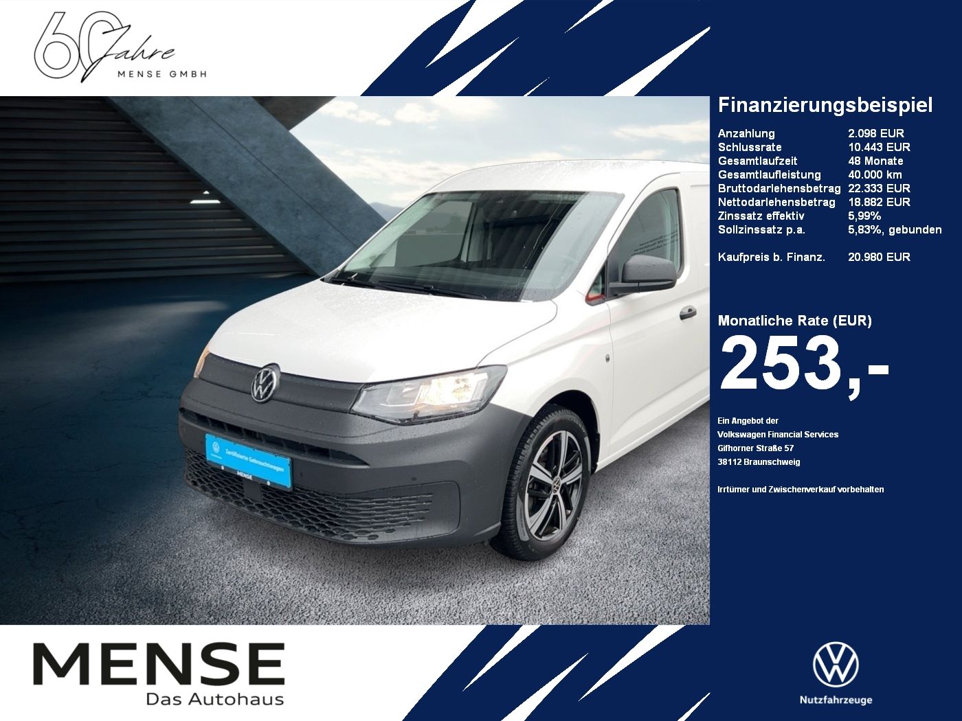 Volkswagen Caddy Cargo Maxi 2.0 l TDI EU6 SCR 90 kW DSG