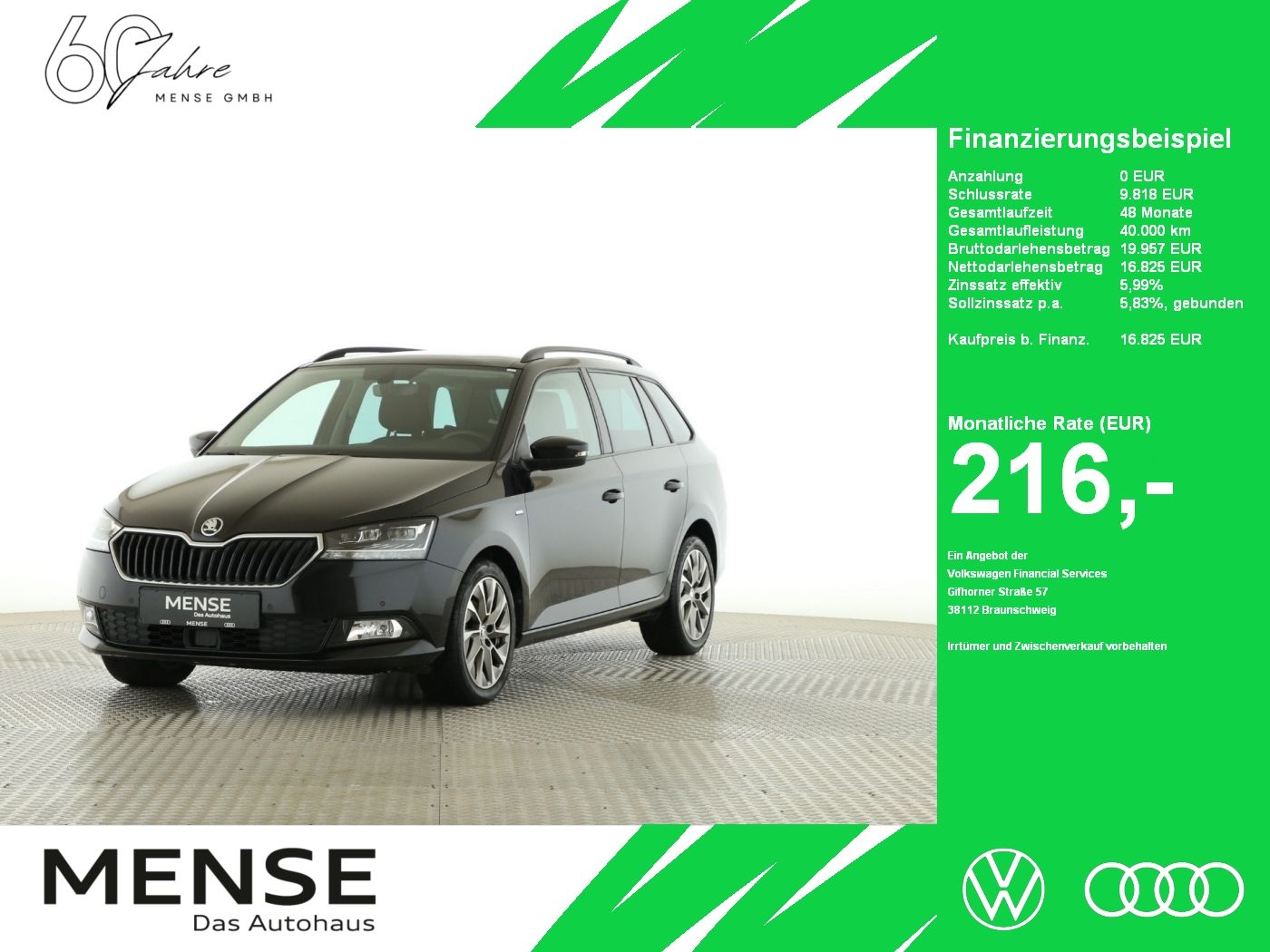 Fahrzeuge PKW autohaus mense SKODA Fabia Combi 1.0 TSI Clever Best of Pano|SD|ACC