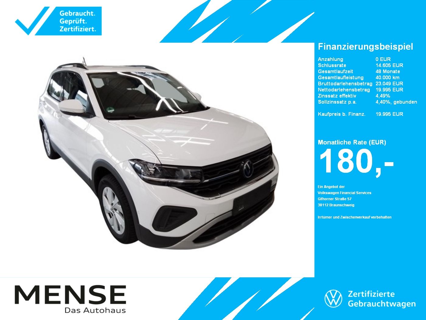Volkswagen T-Cross 1.0TSI Life CarPlay|ACC|LED|Navi|KlimaA