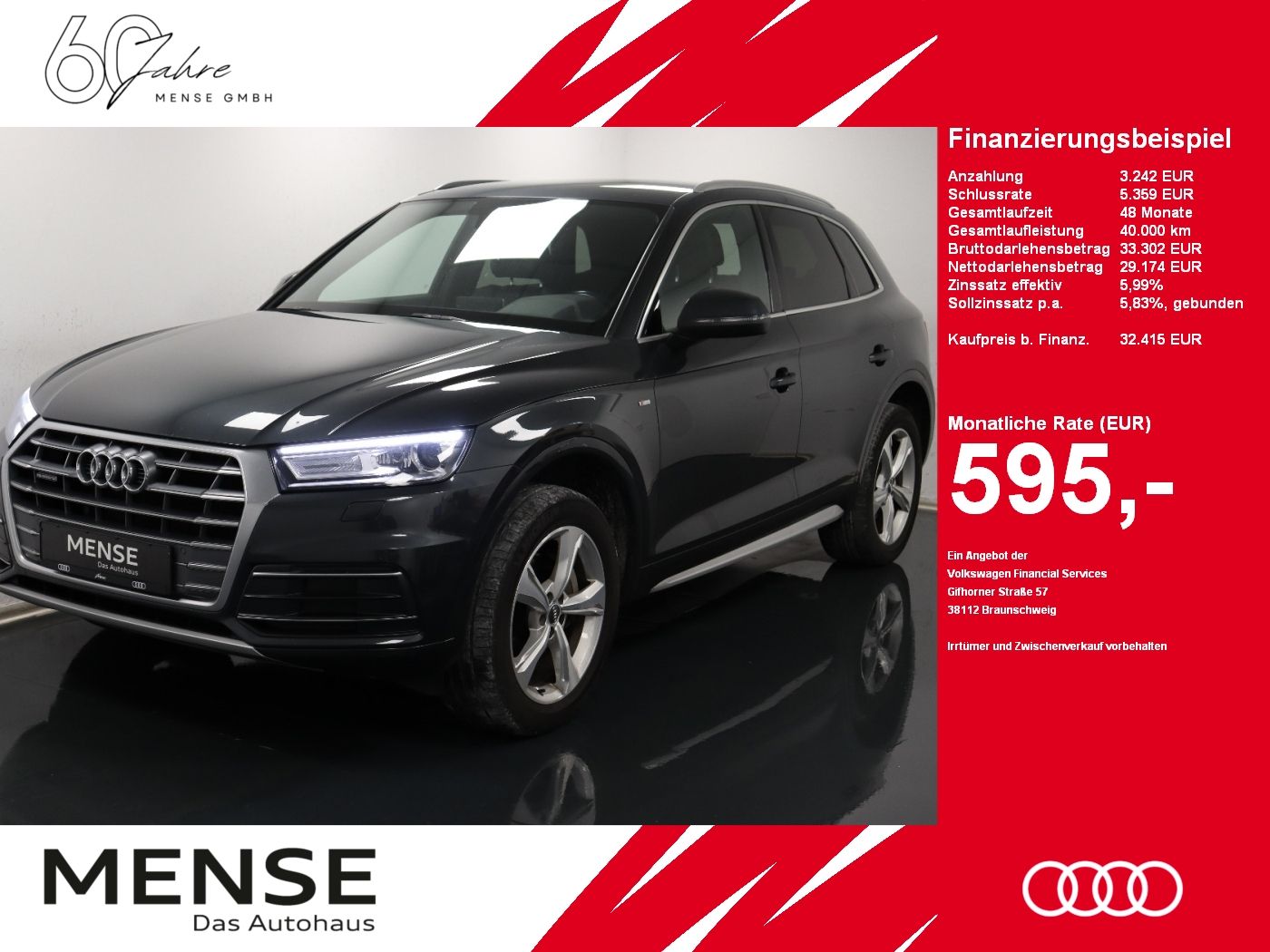 Fahrzeuge PKW autohaus mense Audi Q5 2.0 TDI S line quattro S tronic