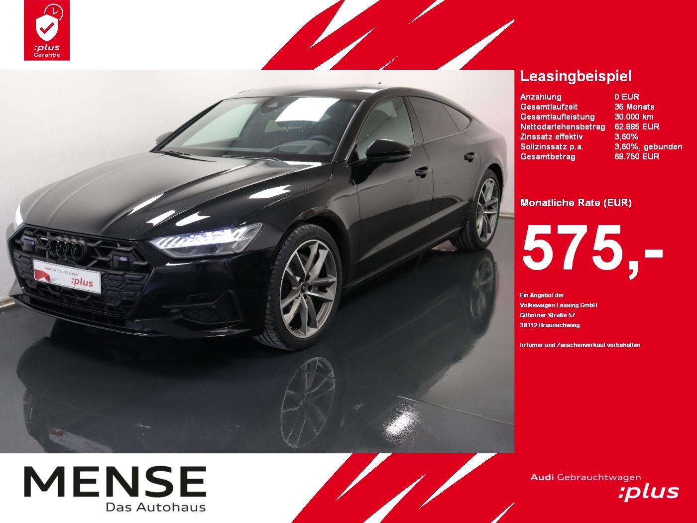 Fahrzeuge PKW autohaus mense Audi A7 Sportback 55 TFSI quattro S tronic Matrix|AHK