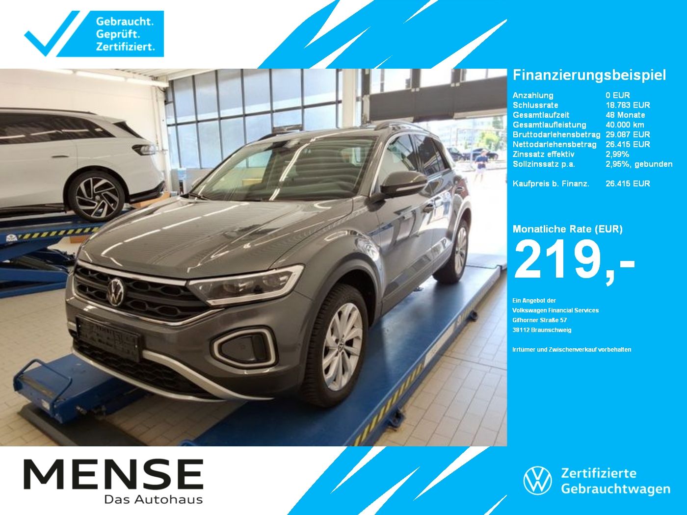 Fahrzeuge PKW autohaus mense Volkswagen T-Roc 1.5 TSI Life CarPlay|Standhzg|ACC|LED|Navi