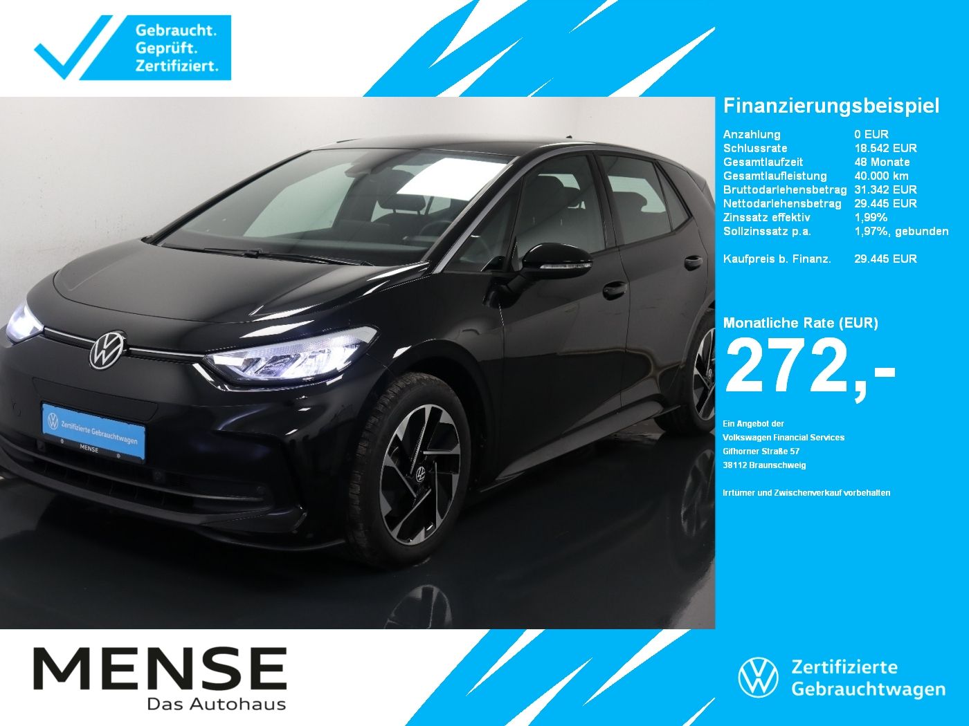 Volkswagen ID.3 Pro CarPlay|ACC|LED|Navi|Akustikglas|Kamera