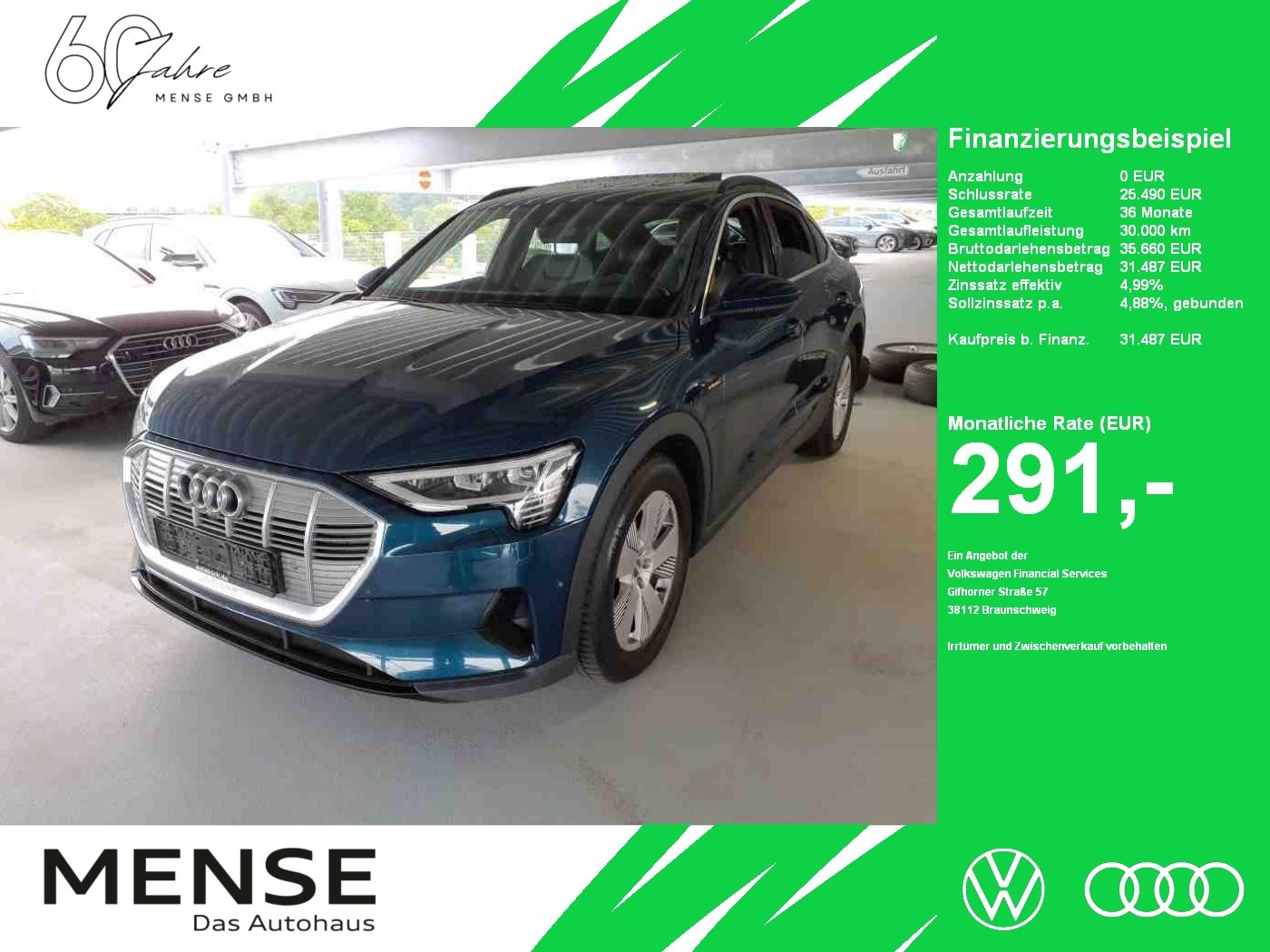 Audi e-tron Sportback quattro 300kW Matrix|B&O|AHK|SD