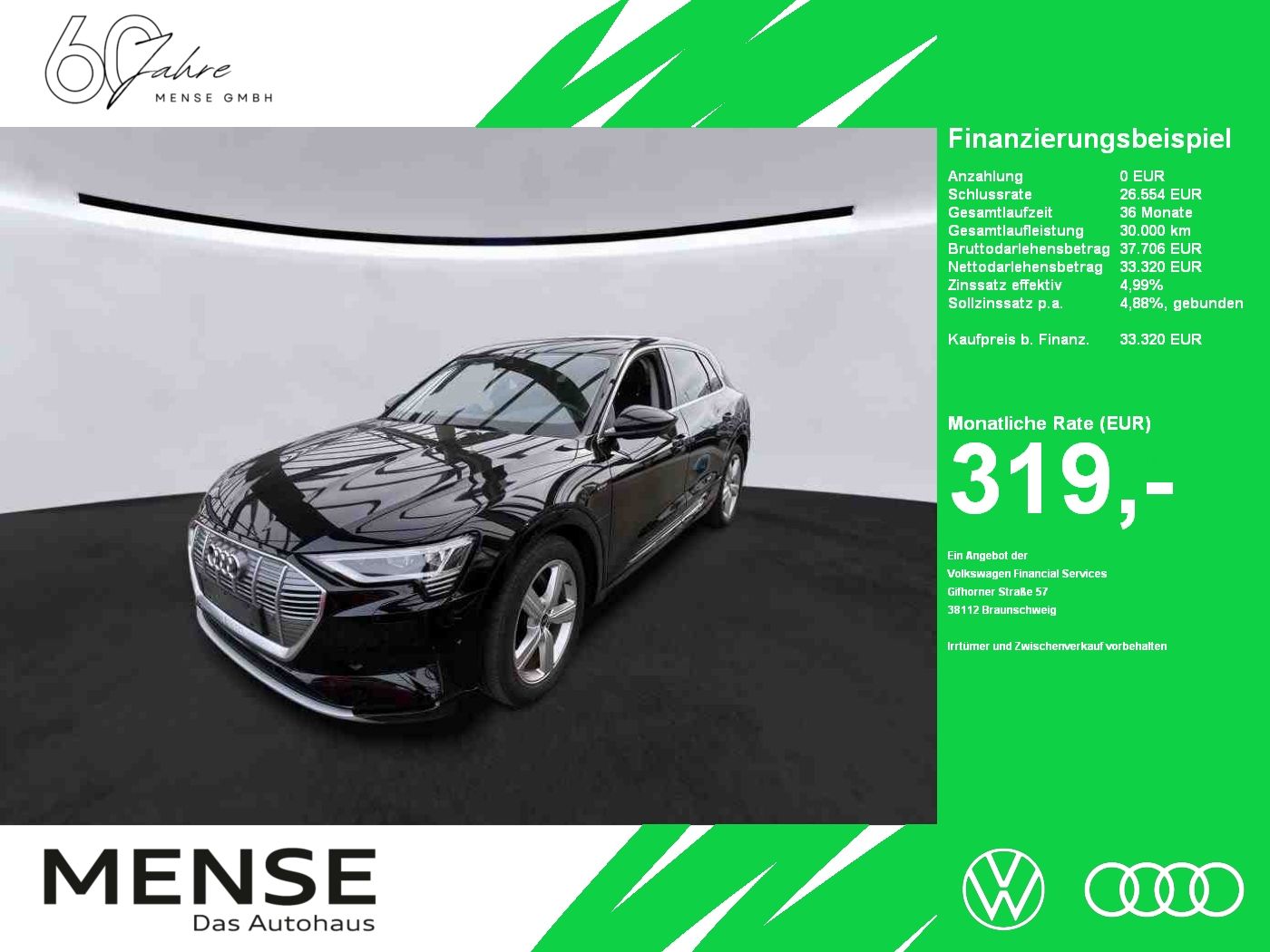 Fahrzeuge PKW autohaus mense Audi e-tron advanced quattro 300kW CarPlay|AHK|Luft