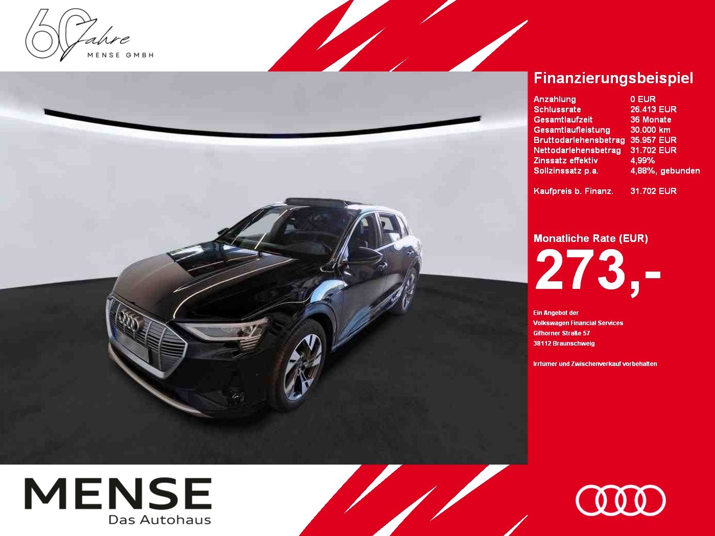 Fahrzeuge PKW autohaus mense Audi e-tron 50 quattro S line Luft|Pano|SD|LED|PDC