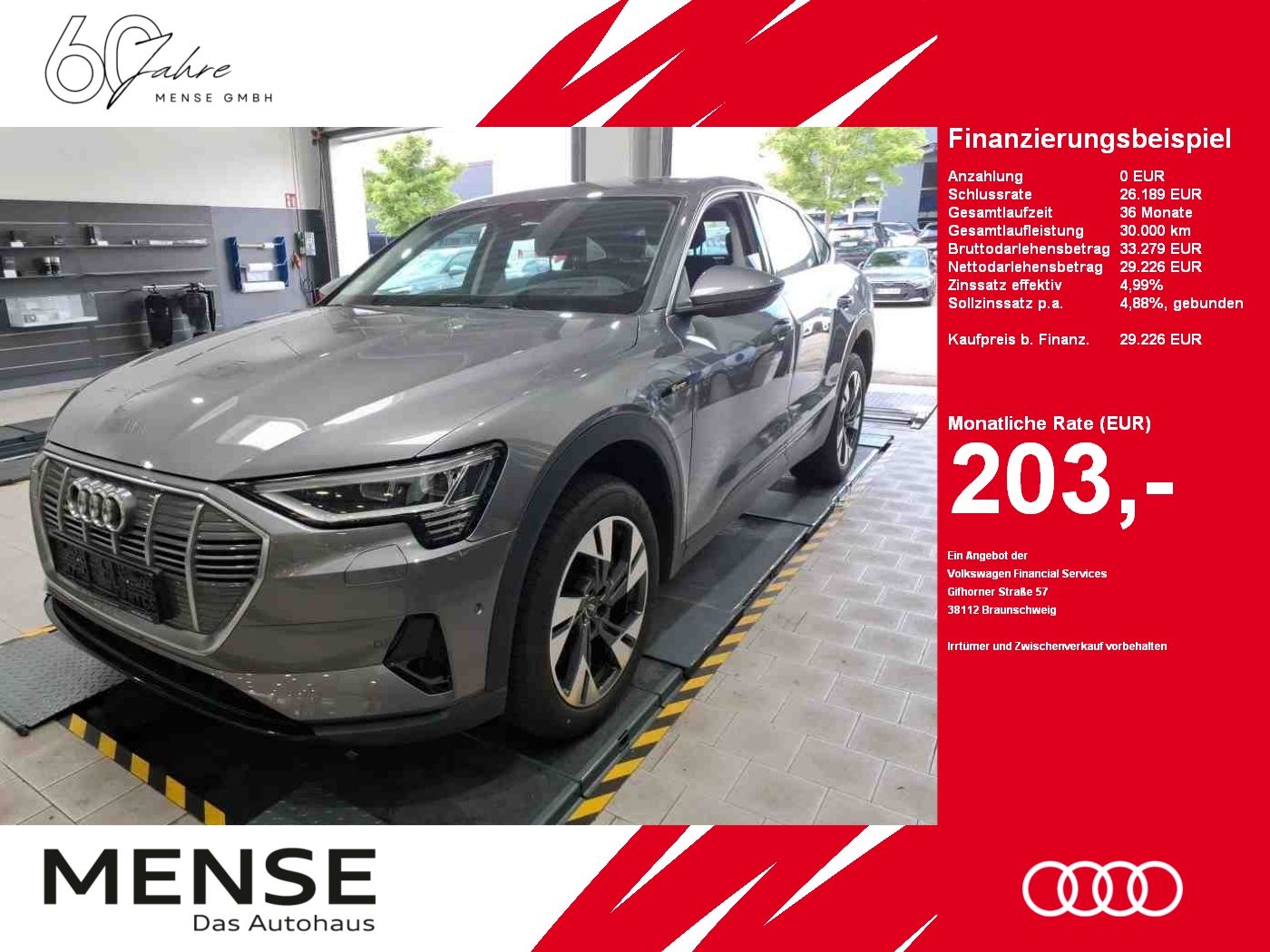 Fahrzeuge PKW autohaus mense Audi e-tron Sportback 50 quattro AHK|HUD|Luft|LED
